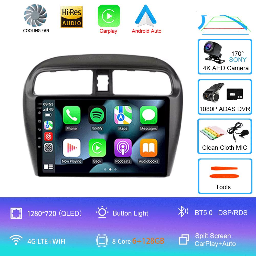 Android 14 Car Radio For Mitsubishi Mirage Attrage 2012-2018 Space Star 2014 Gps Navigation Stereo Multimedia