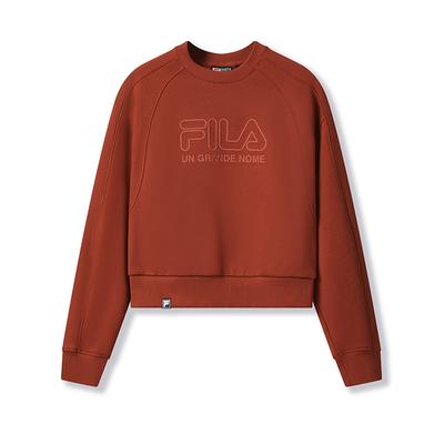 Original Casual Classic Versatile Soft Comfortable Loose Pullover Sweatshirt Women Sweatshirt Water-Red F11W549207FRD