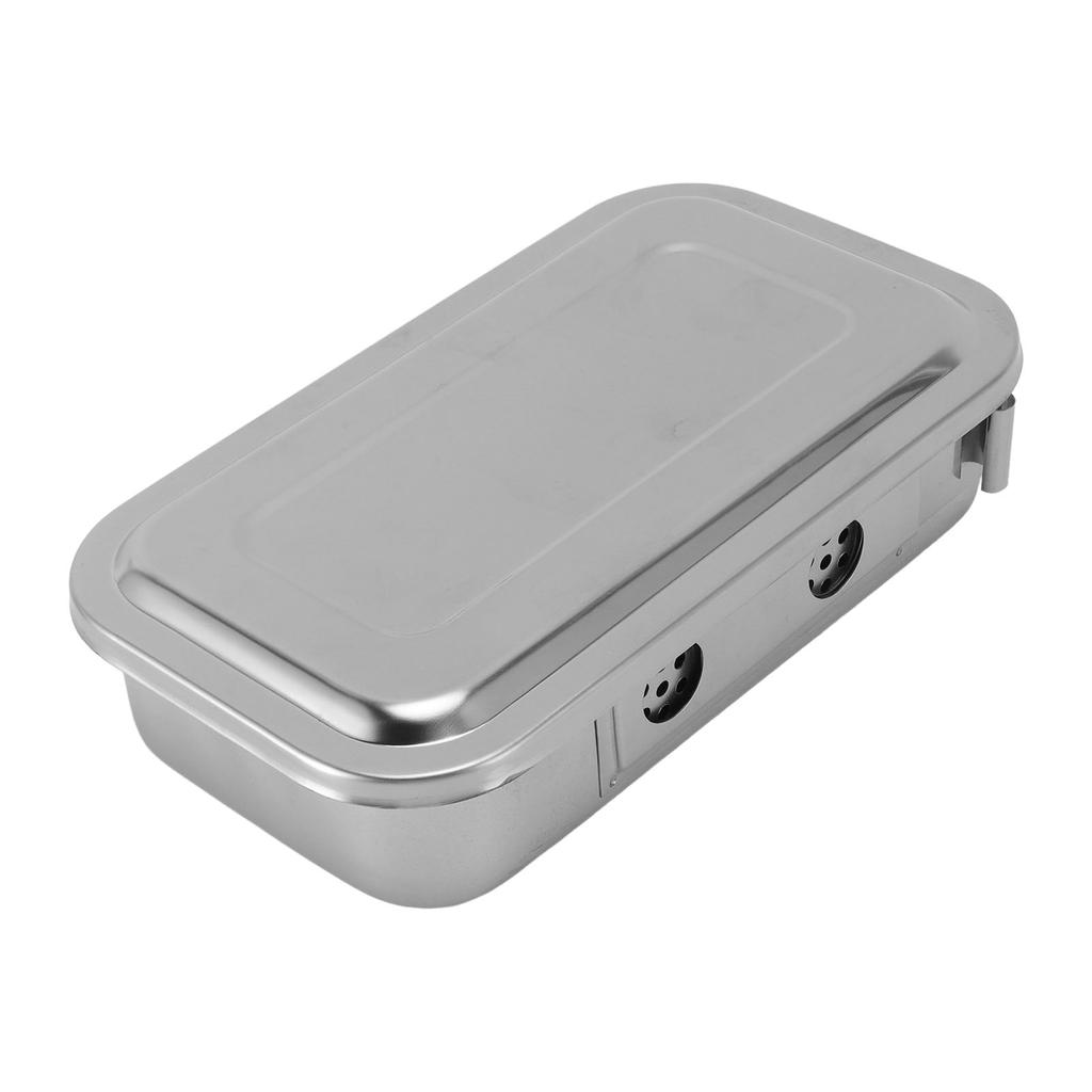 Medizinische Desinfektionsbox Schale mit Deckel Edelstahl Vielseitiger Medizinischer Instrumenten-Organizer H