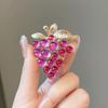 Elegant Purple Grape Brooch: High-End Women's Jacket Pin and Corsage Accessory