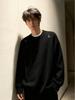 Unisex American-Style Embroidered Henley Sweater - High-Quality Knitwear for Autumn/Winter