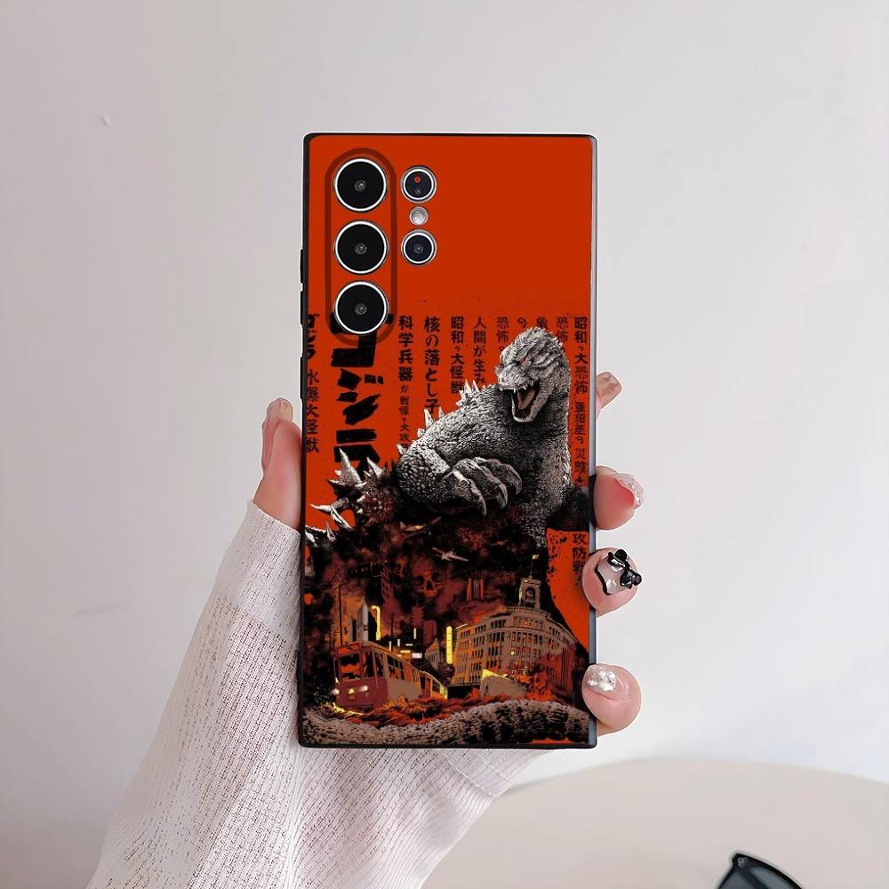 Cool G-GodzillaS Monsters Phone Case For Samsung Galaxy S25 S24 S22 S23 Ultra S21 S20 Plus Frosted Non-Slip Full Cover Soft Case