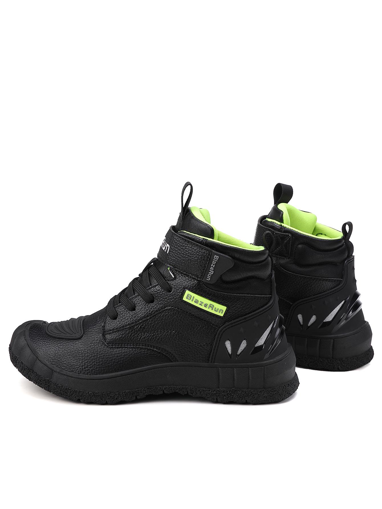 

Men s Non-Slip Motorcycle Riding Boots with Rubber Sole and Microfiber for Protection. Size 41