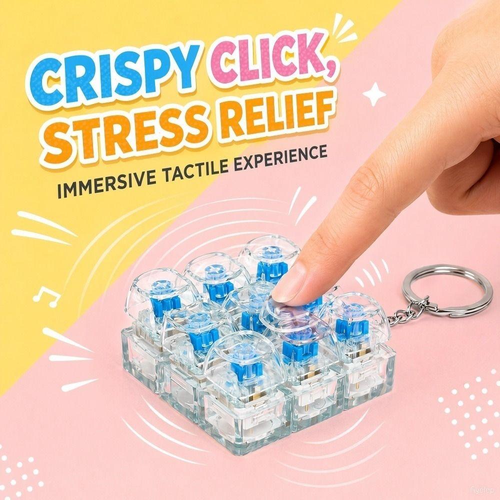 Set di 30/50 Interruttori Meccanici Clicky con Feedback Tattile per Modifica Tastiera e Fidget DIY
