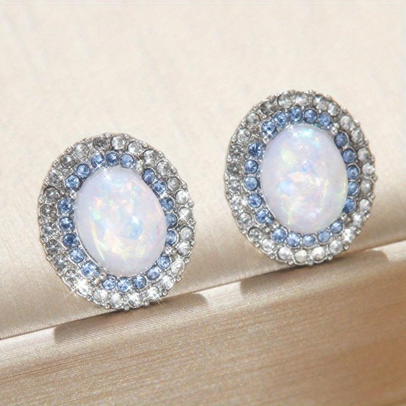 Bohemian Women's Earrings Inlay Shiny Zircon Suitable for Daily Wear Showcasing Personal Unique Elegant Aesthetics