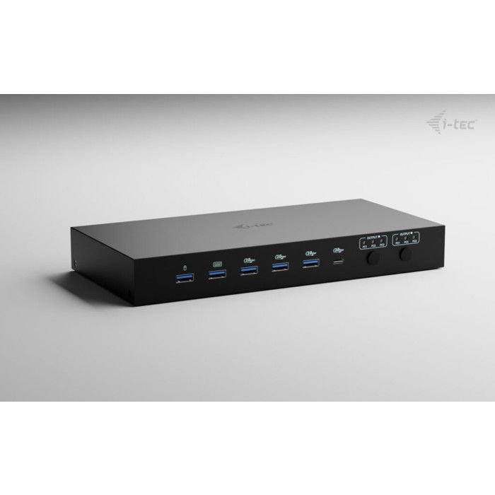 I-tec Docking Station KVM USB-C Nero 3 Dispositivi Dual Video 92W
