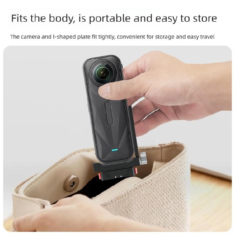 Rotatable Magnetic Camera Mount For Sports Recording Lightweight Aluminum Construction With Cold Shoe Slots
