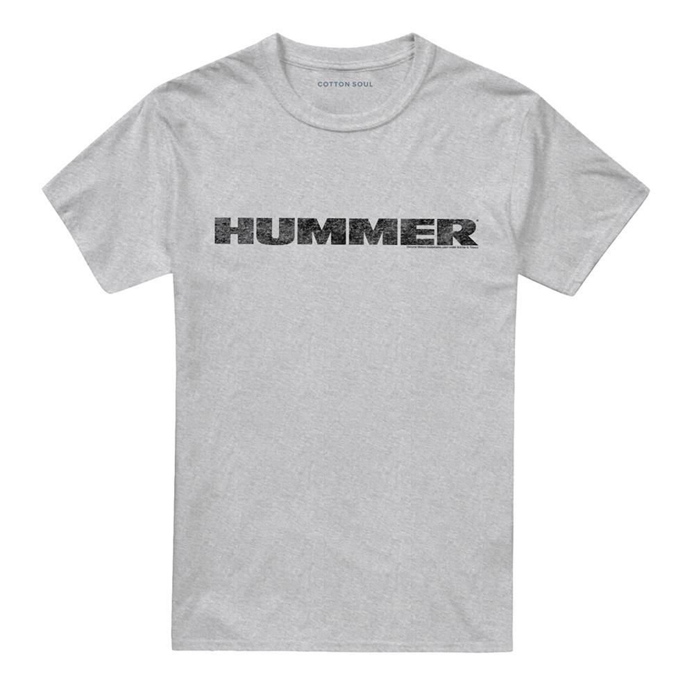 Hummer Unisex Adult Distressed Logo Heather T-Shirt