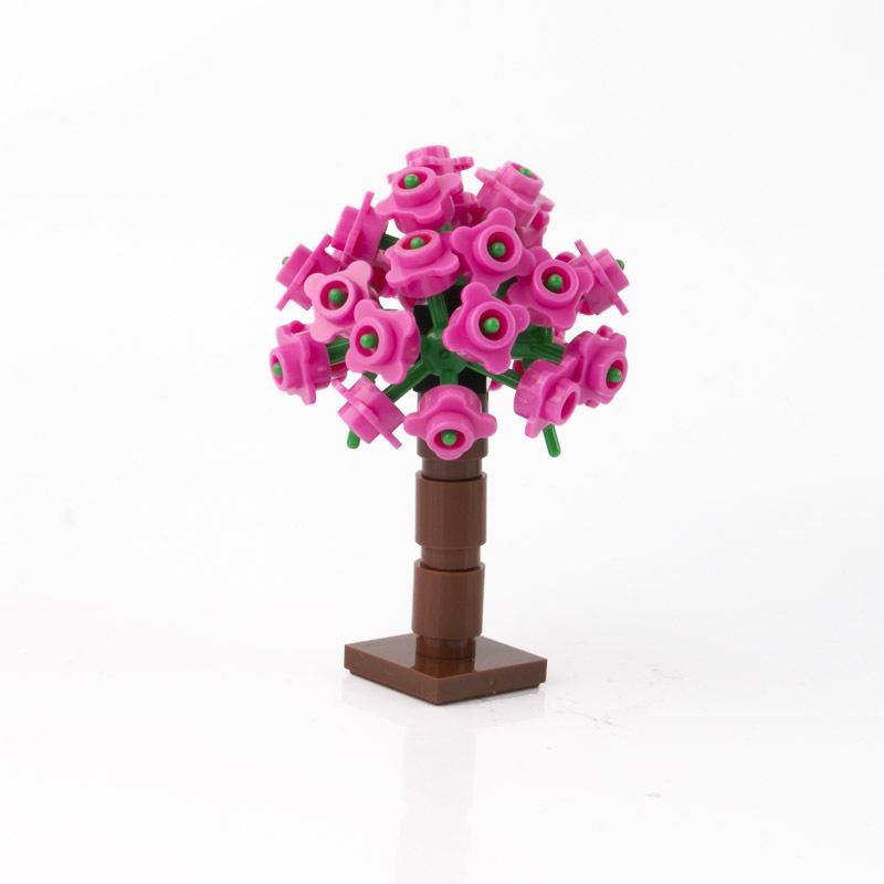 Christmas Tree Plant Flower Small Particle Building Block Toy Small Tree Diy Scene Figurine Accessories Ornament