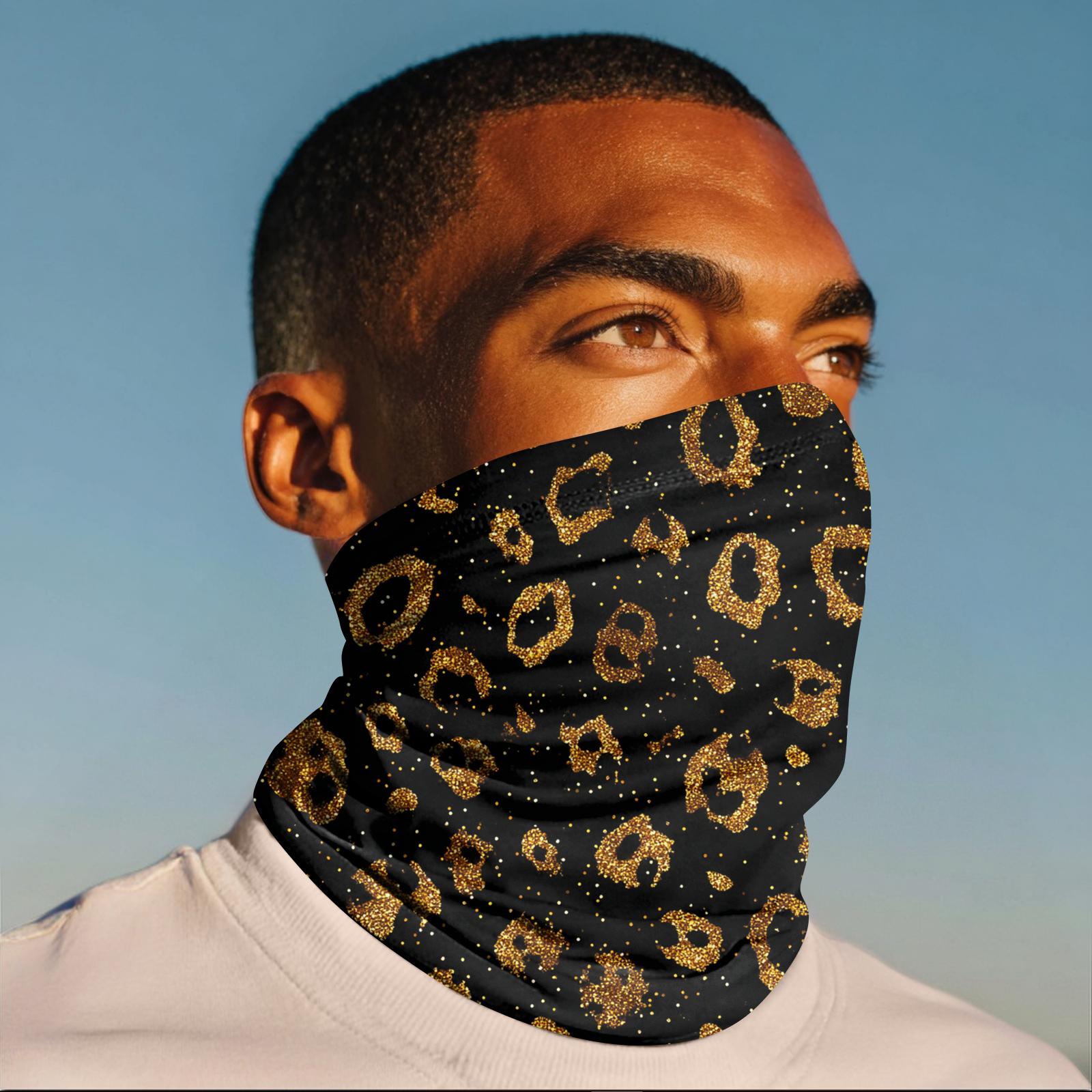 

Уличная велосипедная маска Модный принт Бандана Шарф для шеи One Size жёлтый