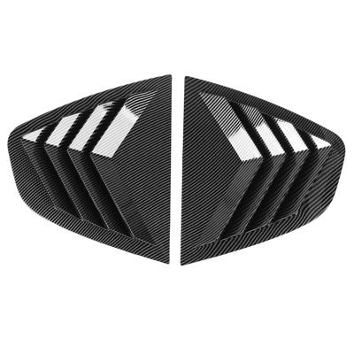 Pair of Rear Window Louver Cover Sturdy ABS Left Right Side Window Shutter Cover Trim for Giulia