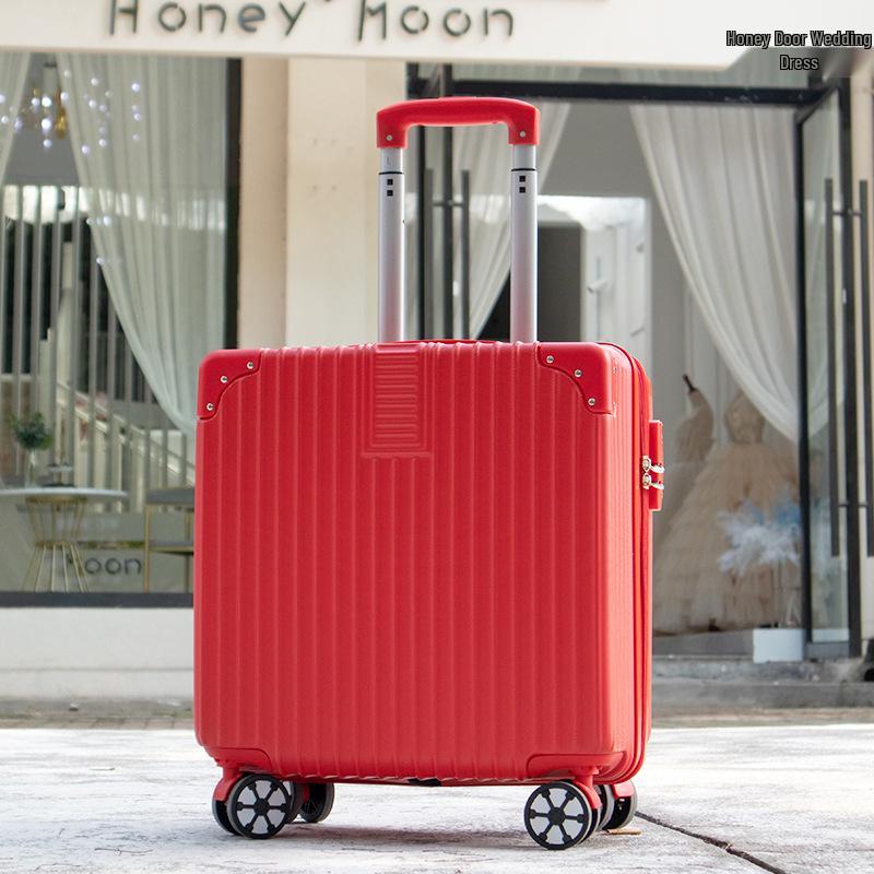 Lightweight Mini Trolley Suitcase with Combination Lock, 18-20 Inch - Ideal for Students and Kids.