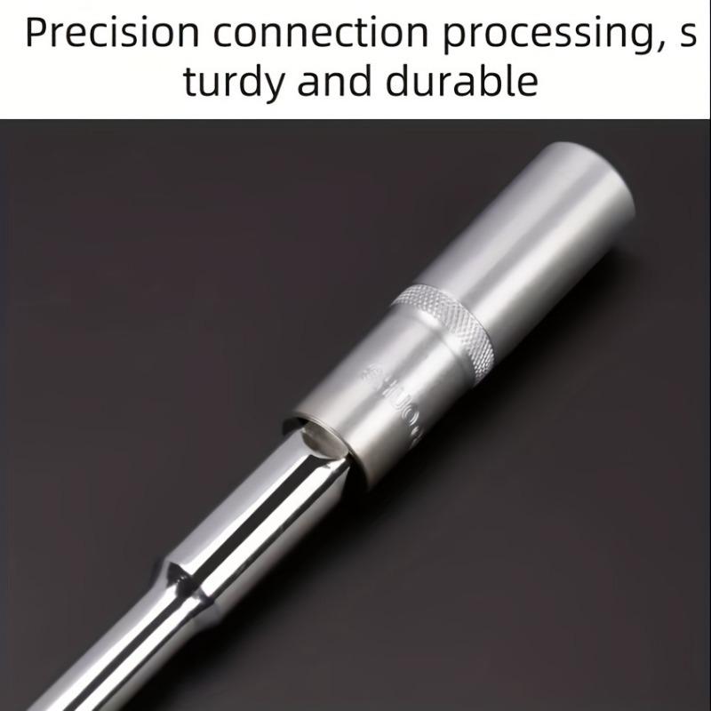 Multifunctional T-Handle Socket Wrench Set, Interchangeable Sockets and Lever Bar, Easy to Use Hand Tool for Repair Work