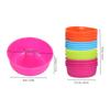 16pcs Silicone Donut Mold Colorful Baking Cups Cake Molds  Doughnut Pastries Puddings Muffins