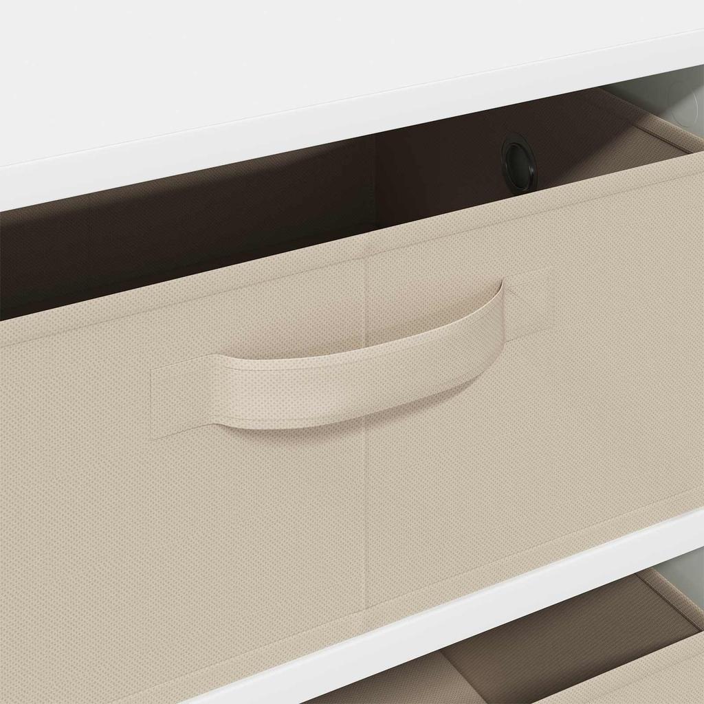 White Sideboard with Drawers 60 X 33.5 X 84 Cm