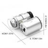Mini 60x Microscope (with LED Light) HD Magnifier Handheld Portable Mini Magnifier Banknote Examining Identification Pocket Jewe