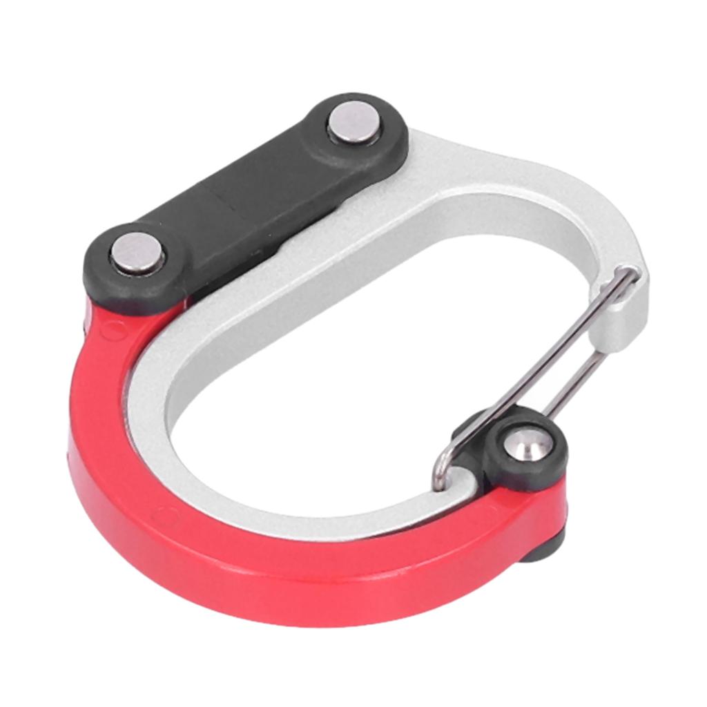 D Type Carabiner Multifunction Portable Aluminum Alloy Hook Clasp Clip for Outdoor Camping Picnic Hiking