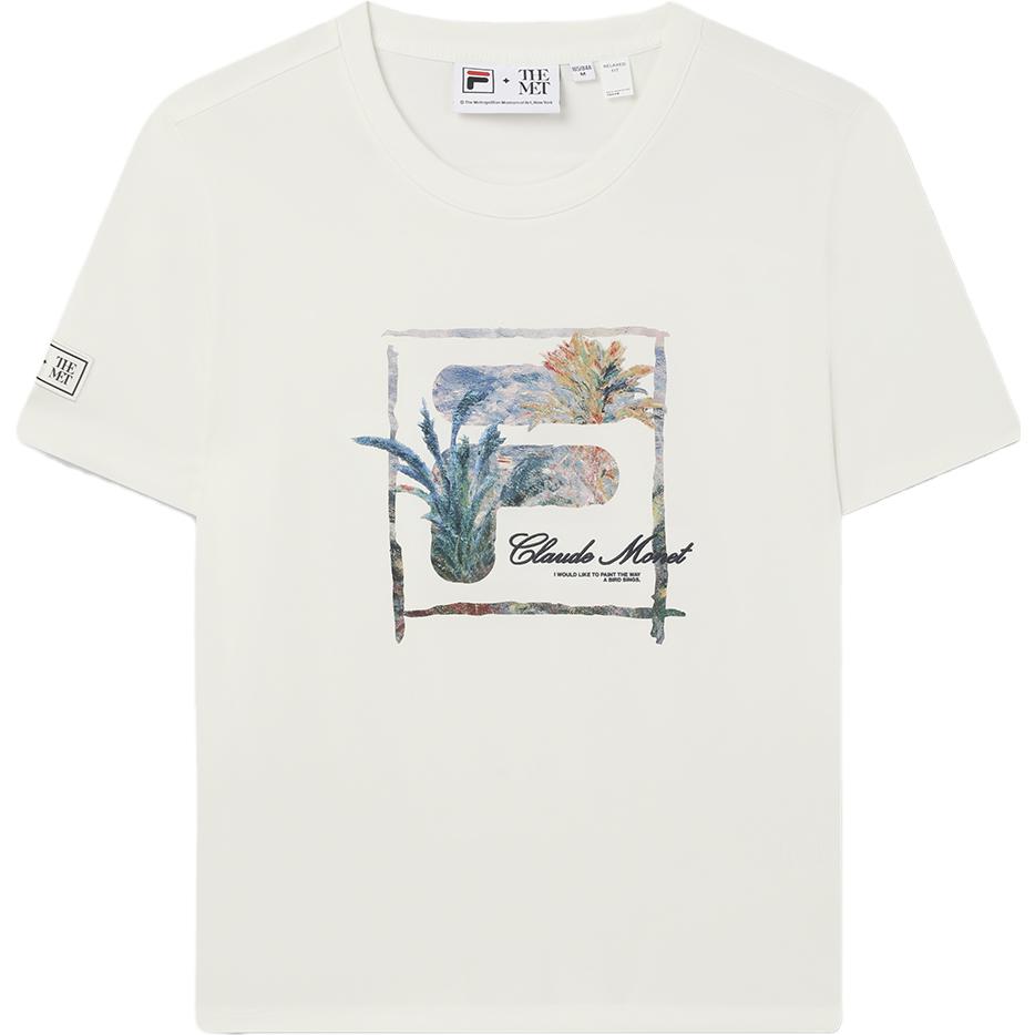 

New FILA Regular T Shirt Women s Porcelain White F11W348101F-IV XL