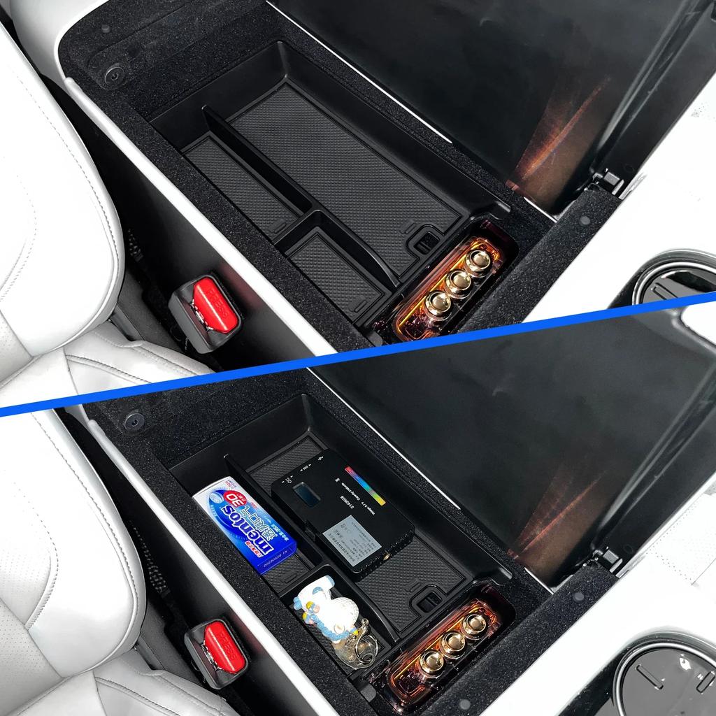 SMABEE for Xpeng P7/P7i 2024 2024 Center Console Armrest Storage Box Car Tray Organizers Accessories Tidying