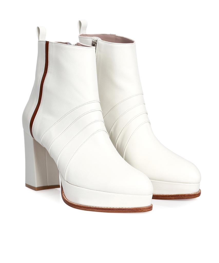 Pleiades Lori Ankle Boots - White
