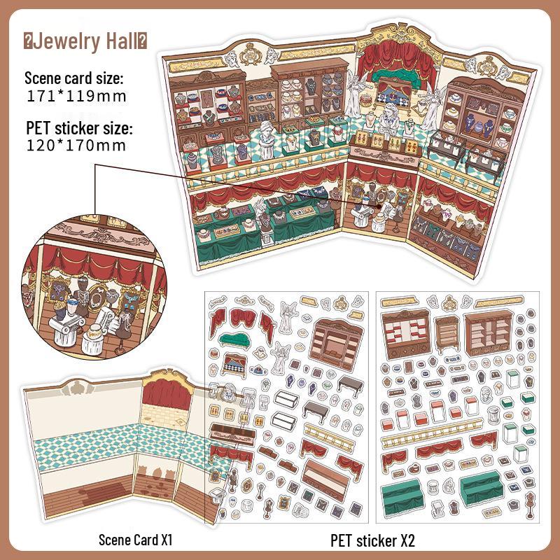 PaperMore Little Corner 2.5D Landscape Mini Scene Sticker - Decompression DIY