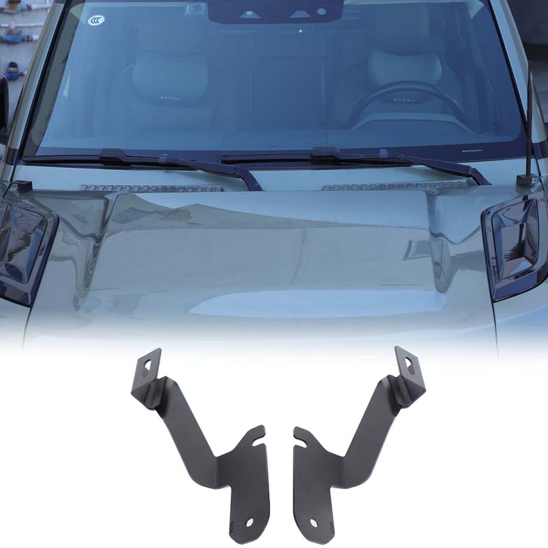 

For Land Rover Defender 90 110 130 2020 2021 2022 - 2025 Off Road A-Pillar Hood Pods Work Led Light Bar Mount Bracket Accessory