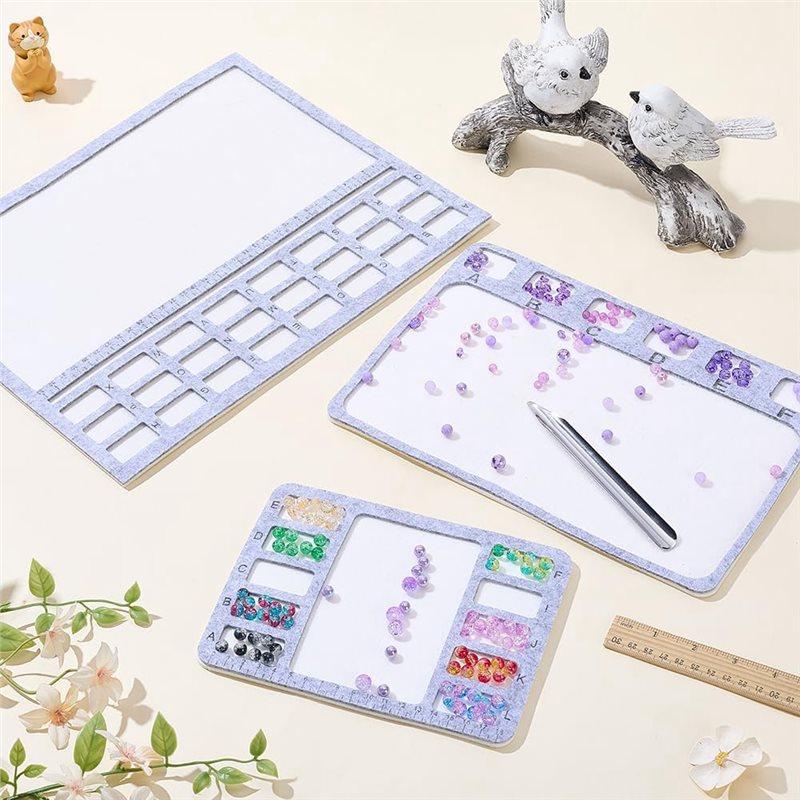 AAAF Alphabetic Scale Felt Bead Mat With 3 Styles For Beading Treasure Seed Bead Board Scoop, For Beading Mats