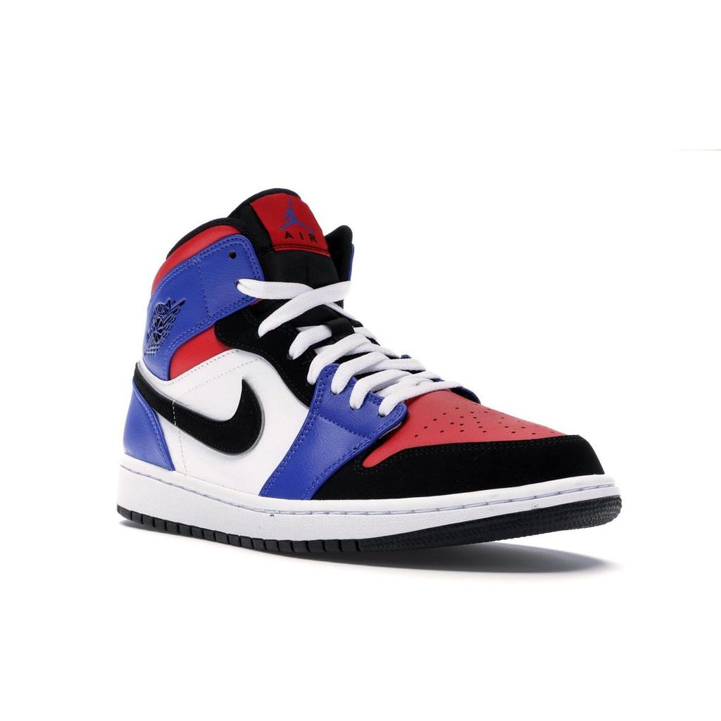 Unisexové tenisky Air Jordan 1 Retro Mid Top 3 Vícebarevné bílé blac-hyper-royal 554724-124