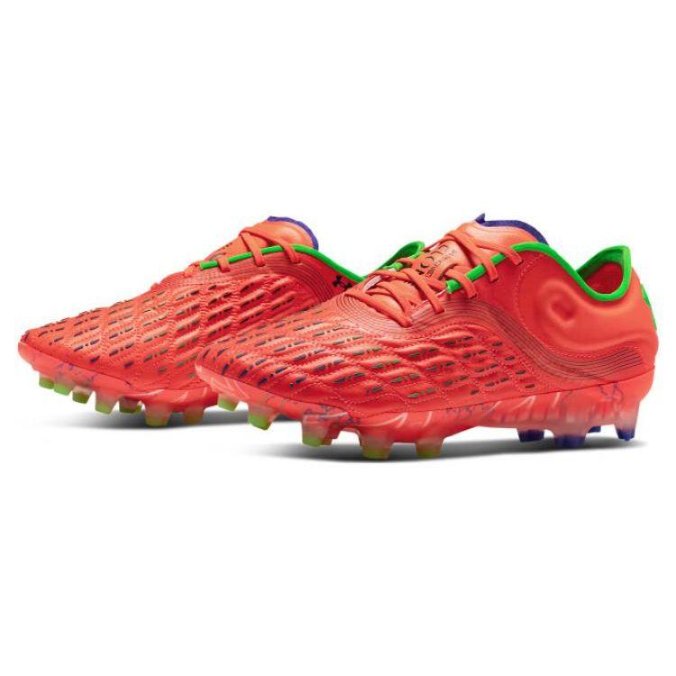 Under Armour Magnetico Elite 3 FG Beta Green Screen Damen Sneaker Rot 3027160-600