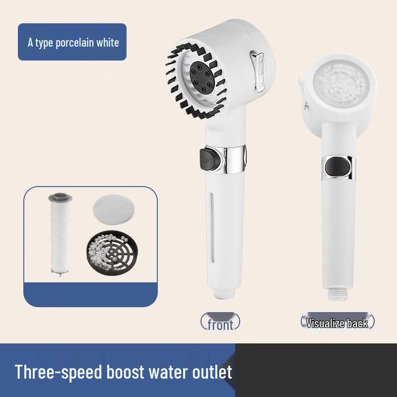 TLXT Filtered Pressurized Massage Handheld Shower Head