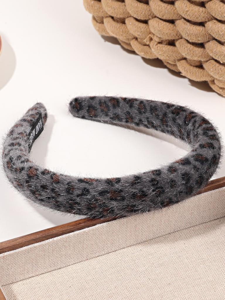 Leopardenmuster Stirnbänder für Frauen Mädchen - Stilvolle Stirnbänder mit Knoten oben - Kopfband Breit Haarband Haarschmuck