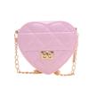 Pvc Heartshaped Mini Jelly Bag With Chain Strap For Kids Daily Use