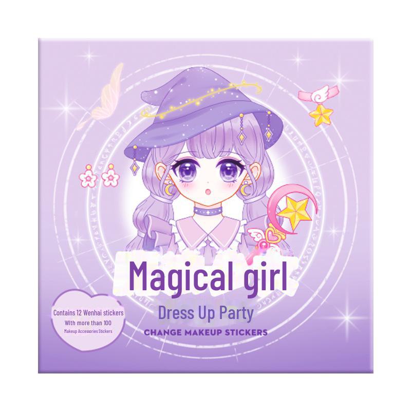 Princess Dress-Up Stickers for Girls - Cute Cartoon Sticker Book