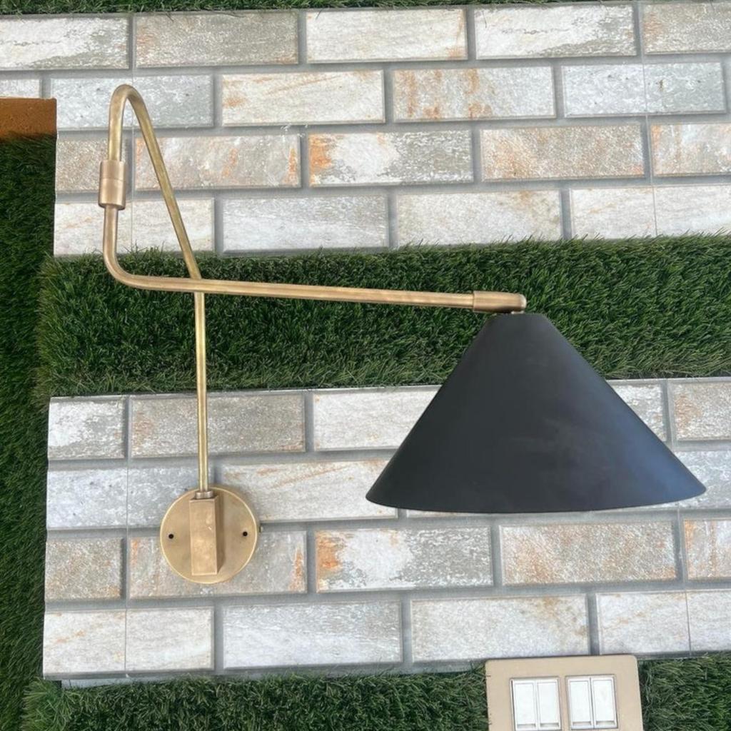 Stilnovo Inspired Brass Wall Light - Mid Century Modern Shakeable Decor | Valentine's Day Gifts, Party Decoration, Porch, Holiday Lighting