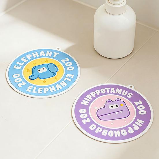 Cartoon Animal Pattern Floor Drain Cover Anti-Odor Sealed Design Waterproof Floor Drain Cover Sewer Accessories