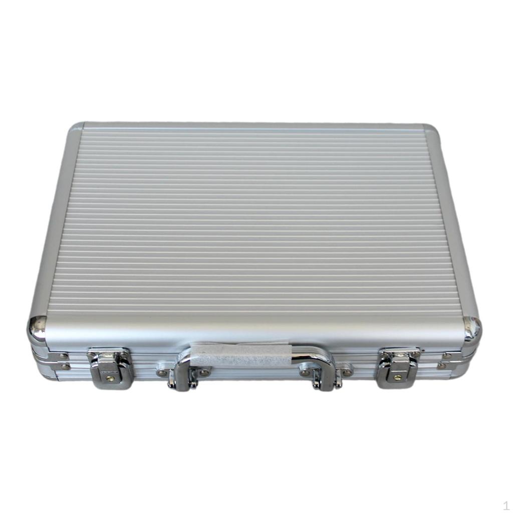 Aluminum Alloy Chip Case Carrier Professional Collect Box with Handle Protection Organizer