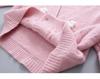 Handmade Chunky Knit Flower Cardigan for Women - Early Autumn Korean Style