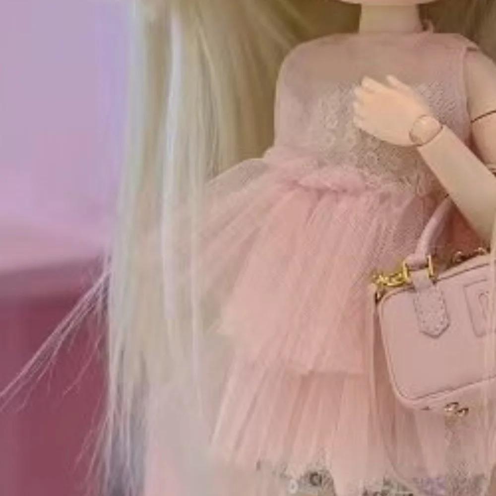 Blyth OB24 Doll's Clothes Accessory Pink Chiffon Skirt And White Lace Skirt Fit Female Action Figure Body DIY Toys For Gift