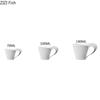 Creative Wave Coffee Cup Saucer Set Couple Afternoon Tea Milk Cup and Snack Plate Home Kitchen Ceramic Mug White Drinkware