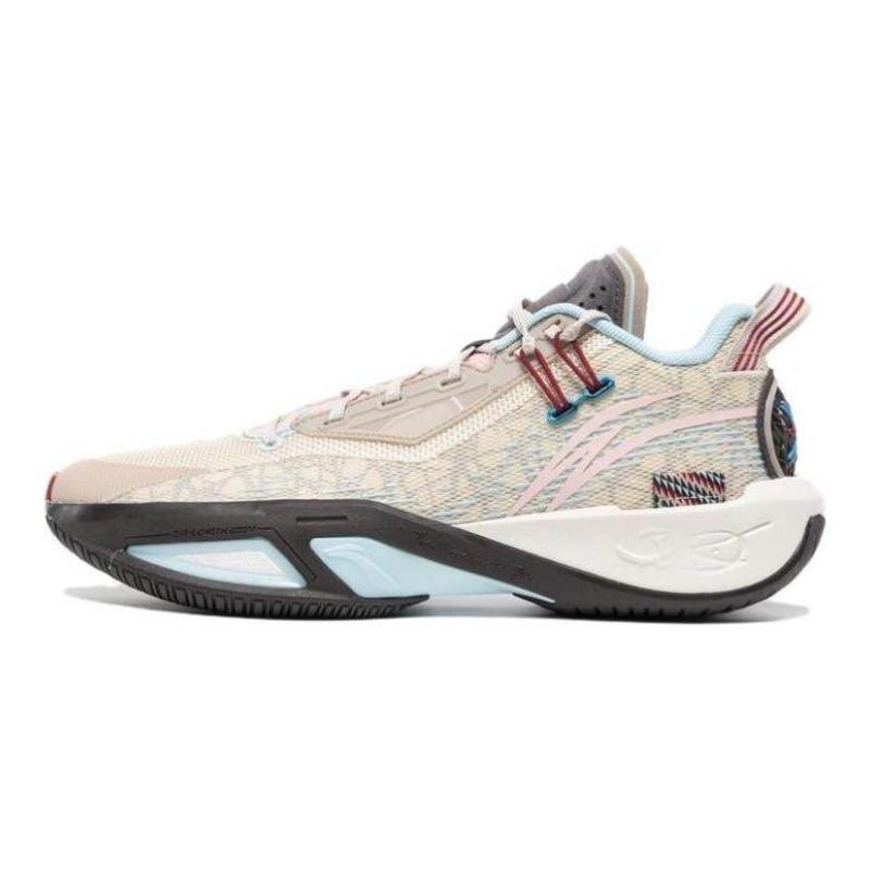 Li-Ning Fission 9 Men Low Top Basketball Shoes Beige ABPU003-3 45