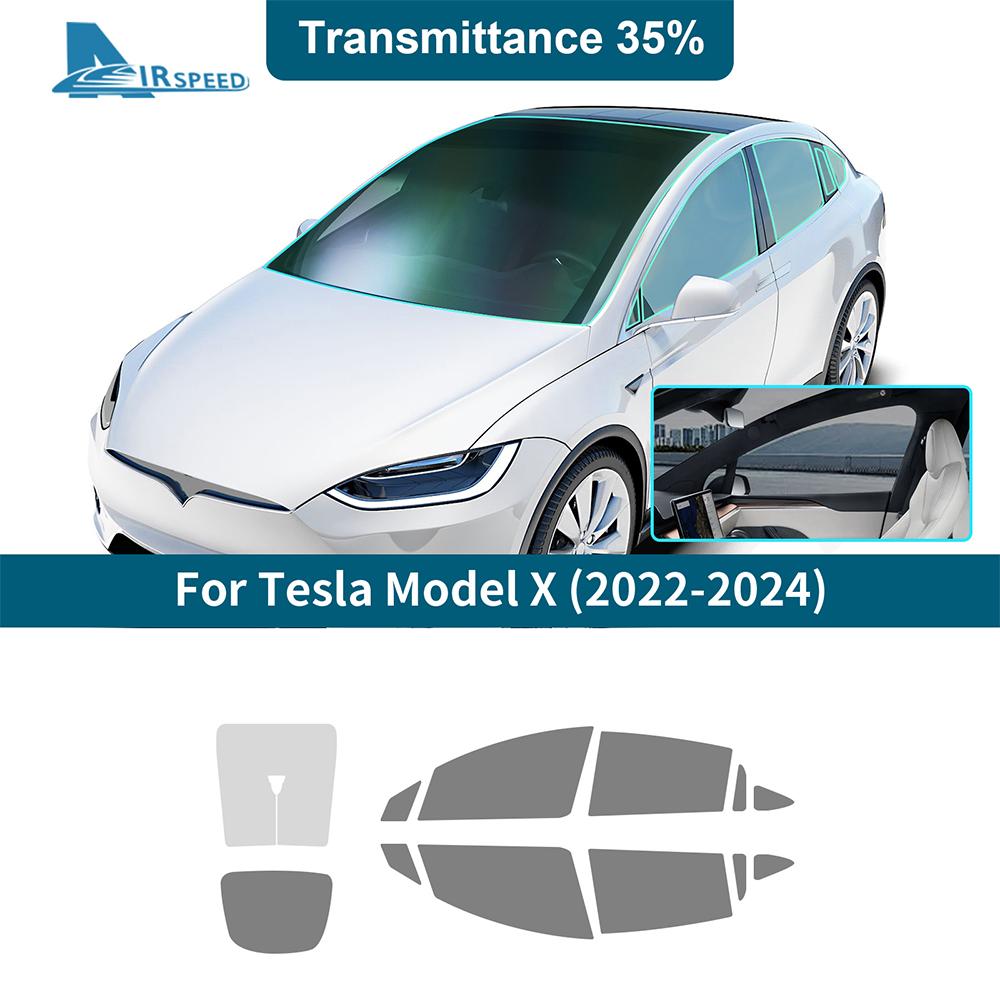 Solar UV Protector Summer Tint Film For Tesla Model X ModelX 2025 2025 2025 Car Front Rear Side Window Accessories