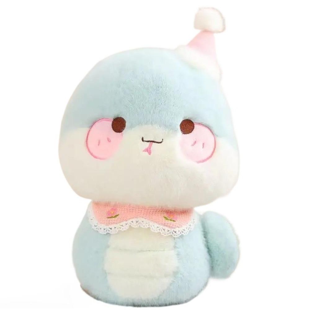 

Anime Snake Doll Plush Toy 28/32cm Cute Stuffed Soft Doll for Kids Ideal Christmas & Thanksgiving Gift 28cm синий
