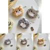Unique Cat Striped Plush Coin Case For Children Adorable Storage For Headphones And Essentials Daily