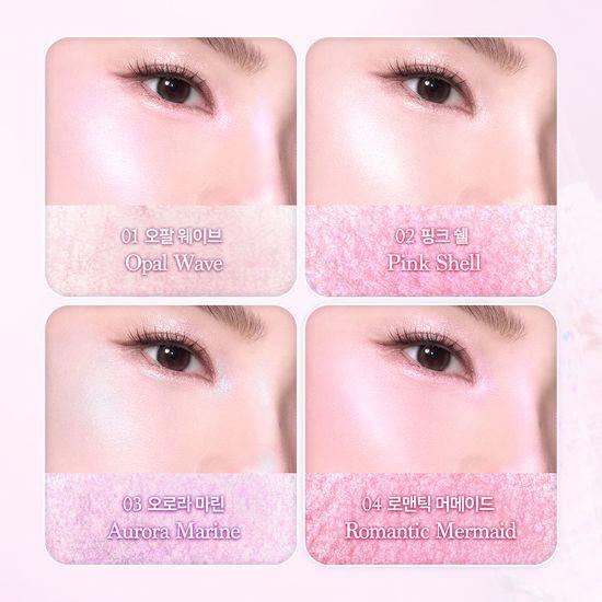 DASIQUE Shine Glow Highlighter Palette 5.5g 01 Twinkle Mermaid (Mermaid)