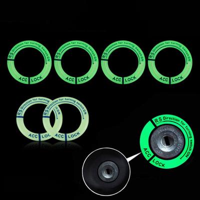 Universal Fit Luminous Ignition Engine Start Cover Key Hole Ring Decal Sticker