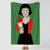 character a-amelie-e Throw Thick Comfort Flannel Quilt, Multi-scene Use Indoor Outdoor Daily Nap