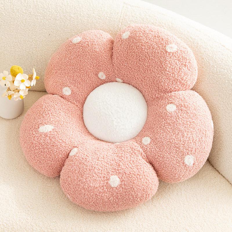 Flower Toy Plush Cartoon Cushion Stuffed Doll Bedroom Decorations Kids Gift