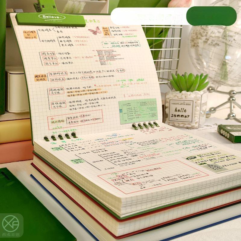 Flip Notepad Grid Notebooks B5 Diary Leaf Notebook Sketch Book Stationery Journal Writing Pads Office School Supplies