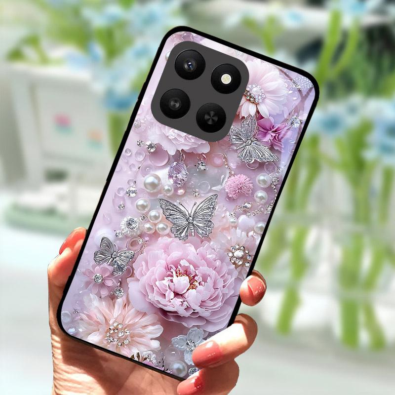 For Honor 400 Smart 5G Case Full Camera Protection Phone Cover Tempered Glass Cases For Honor 400Smart Case Shell Fundas Coque