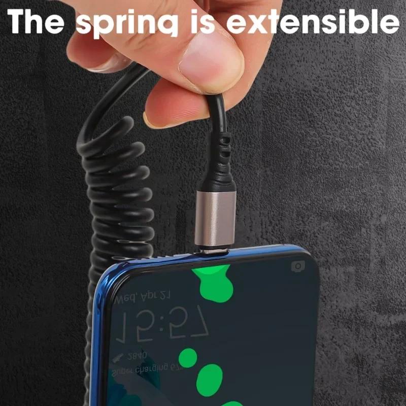 Cablu de încărcare rapidă USB tip C 6A Cablu arc USB\Tip-C la Tip-C Carplay pentru iPhone 12 13 14 Xiaomi Samsung Huawei Cablu de date